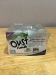 Oust Candle Set 1 Glass Holder & 2 Refills - Clean Scent New. Fixed Price $12.14.