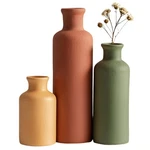 Modern Ceramic Vase Set Of 3, Neutral Colors, Decorative Bottles For Home, Fa.... Fixed Price $40.55.