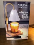 Mikasa Modern Adjustable Height Candle Warmer Lamp, White Gold, 1901759. Fixed Price $17.99.