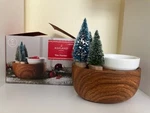 New Ashland Plug-in Wax Warmer Cermaic Bowl 4 Mini Bottle Brush Trees Christmas. Fixed Price $29.95.
