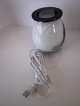 Glass Electric Wax Melt Warmer Black Swirl Rimports MC-155 Scent Tart Burner. Fixed Price $19.99.
