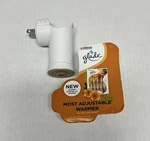 Johnson Glade Plug-in Scented Oil Warmers White With Golden Brown Top Qty 2. Fixed Price $6.00.