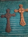 Gorgeous Hand Crafted Garden Accents Collections 22"X13" Intricate Wall Cross. Fixed Price $28.00.