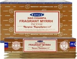 Satya Nag Champa Fragrant Myrrh Incense Sticks Pack Of 12 Boxes 15GMS Each Hand. Fixed Price $12.00.