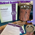 Scentsy Warmer Hardwood Retired New Rustic Plank Nature Full Size Premium. Fixed Price $74.74.