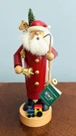 Kwo Wood Nutcracker Skinny Santa Incense Smoker 10" Tall Made Germany. Fixed Price $70.00.
