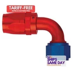 Aeroquip FCM4032, One #6 90 Degree Hose End Swivel Aluminum Blue Red Performance. Fixed Price $48.23.