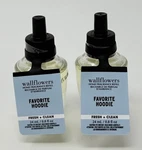 2 Bath & Body Works Favorite Hoodie Wallflower Fragrance Refill Bulb Plug In Lot. Fixed Price $11.99.