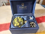 'qwa Art Catalytic Fragrance Oil Lamp Patricia Signed Glass. Fixed Price $38.99.