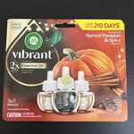Air Wick Essential Oils Harvest Pumpkin And Spice Scented 3 Refills New. Fixed Price $11.99.