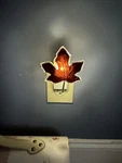 Bath & Body Works Red Sparkling Maple Leaf Nightlight Wallflower Plug Unit. Fixed Price $23.99.
