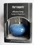 Pier 1 La-tee-da! Effusion And Fragrance Oil Lamp Blue Swirl Glass. Fixed Price $25.99.