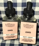 New 2-PACK Leaves Wallflower Refill Bulbs Sealed 0.8 Oz Bath & Body Works. Fixed Price $17.60.