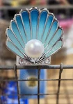Bath & Body Works Blue Shell With Pearl Wallflowers Plugin Night Light Up 24/7. Fixed Price $25.00.