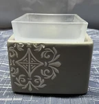 Fitzgerald Taupe Element Scentsy Wax Warmer With Decorative Design Boho Chic. Fixed Price $13.99.