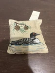 Embroidered Loon 4" Balsam Fir Filled Sachet Christmas Tree Paine's Scent Duck. Fixed Price $15.00.