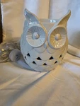 Yankee Candle Electric Ceramic Owl Wax Warmer White 6IN Timer Aromatherapy. Fixed Price $18.00.