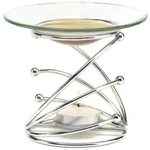 Fragrance Foundry Silver Swirl Design Oil Warmer. Fixed Price $14.99.
