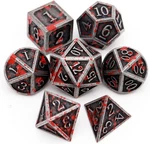 Elegant 7-PIECE Blood Red Metal D&d Dice Set For Enthusiasts Perfect Gift. Fixed Price $34.39.