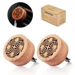 Essential Oil Car Diffuser, 2 Pcs Aromatherapy Wood With Vent Clip. Fixed Price $27.15.