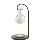 Stylish White Metal Ceramic Aromatic Ambience Tear Drop Oil Warmer Indoor Decor. Fixed Price $20.55.