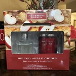 Homeworx Slatkin Co Spiced Apple Crumb Reed Diffuser Candle Set New. Fixed Price $26.99.