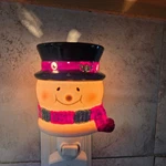 Scentsy Authentic Retired "bluster" Snowman Wax Warmer/hat Scarf Box New. Fixed Price $27.00.