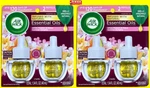 Air Wick White Flowers & Melon Essential Oils 2PK Each Lot Of 2=4 Refills. Fixed Price $17.53.