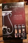 Elegant Expressions Metal Warmer Gift Set With 3 Cinnamon Scented Oils Nob. Fixed Price $14.95.