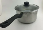 Vintage Mirro 3.75 Qt Stainless Clad Sauce Pan W/ Glass Lid Usa 8.75 Wide. Fixed Price $24.99.