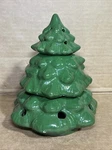 Vintage Beachwood Ceramic Potpourri W/ Candle & Christmas Tree 80S. Fixed Price $9.99.