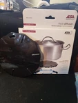 Heat Diffuser, Italian, Cast Iron, Enameled Flame Guard For Simmering, 7-INCHES. Fixed Price $29.95.