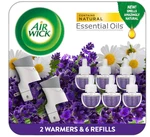 Air Wick Plug In Scented Oil Starter Kit, 2 Warmers + 6 Refills, Lavender & Cham. Fixed Price $29.50.