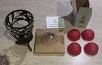 Nos Partylite HB2205 Garden Lites Aroma Warmer & 4 Countryapple Melts-read. Fixed Price $22.50.