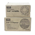 Rubbermaid Tcell 2.0 6 White Dispensers Cucumber Melon Refills New Commercial. Fixed Price $79.99.