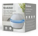 Brookstone Cool Mist Ultrasonic Aroma Diffuser W/ Essential Oil & Soft Blue Led. Fixed Price $9.00.