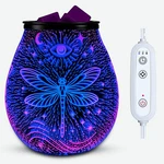 Leyoue 3D Glass Fireworks Electric Wax Melt Warmer 7 Color Led Ptc Heating. Fixed Price $30.49.