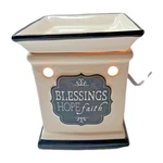 Better Homes & Gardens Electric Wax Warmer Inspirational "blessings Hope Faith". Fixed Price $22.97.