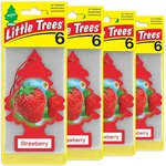 Little Trees Hanging Car And Home Air Freshener, Strawberry Scent - Pack Of 24. Fixed Price $26.78.