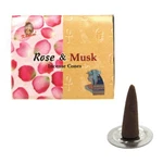 Rose & Musk Incense By Kamini - Box Of 10 Cones New Free Shipping!. Fixed Price $6.49.