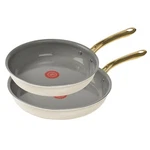 T-fal Preserve Ceramic Nonstick Frying Pan 2-PC Set, 8.5" & 11", Oven Broiler. Fixed Price $80.00.