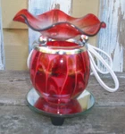 Hunanbang Electric Fragrance Oil Lamp/wax Warmer Red. Fixed Price $14.00.