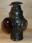 Vintage Adlake Round Body Truck Automobile Carriage Lamp Lantern Red And Clear. Fixed Price $119.99.