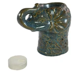 Fragrance Foundry Elephant Oil Warmer Ceramic Tealight Candle Incl 4.75" Tall. Fixed Price $5.24.