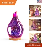 Handmade Essential Oil Diffuser - 280ML With Timer, Led Lights, Shutdown. Fixed Price $65.99.