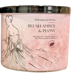 Bath & Body Works Blush Amber Peony Scented 3-WICK Candle Large 14.5 Oz. Fixed Price $17.56.