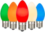 25 Pack Vintage Ceramic C9 7W Assorted Bulbs Red, Blue, Green, Orange & Whit. Fixed Price $28.99.
