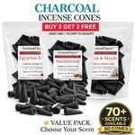 50 Backflow Incense Cones 2" Jumbo Charcoal Waterfall Burner Strong Scent. Fixed Price $12.55.