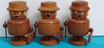 3 Vintage Rare Erzgebirge Carved Wooden Smoker Incense Figures & Brief Cases. Fixed Price $73.18.