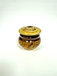 Artist Signed Hand Thrown Ceramic Incense Burner Or Thread Holder W/ Lid. Fixed Price $7.79.